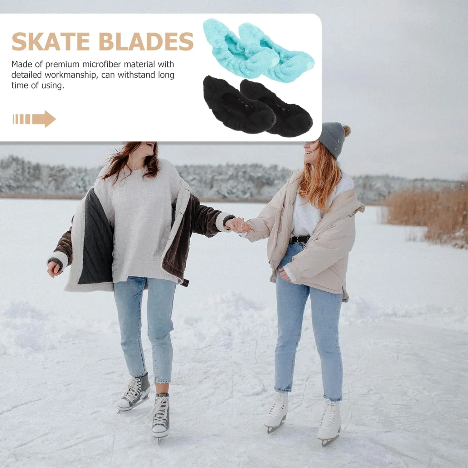 Skate Covers Ice Skates Skating Ice Skate Guards Figure Skates Soakers for Figure Skates Ice-Skate Ice