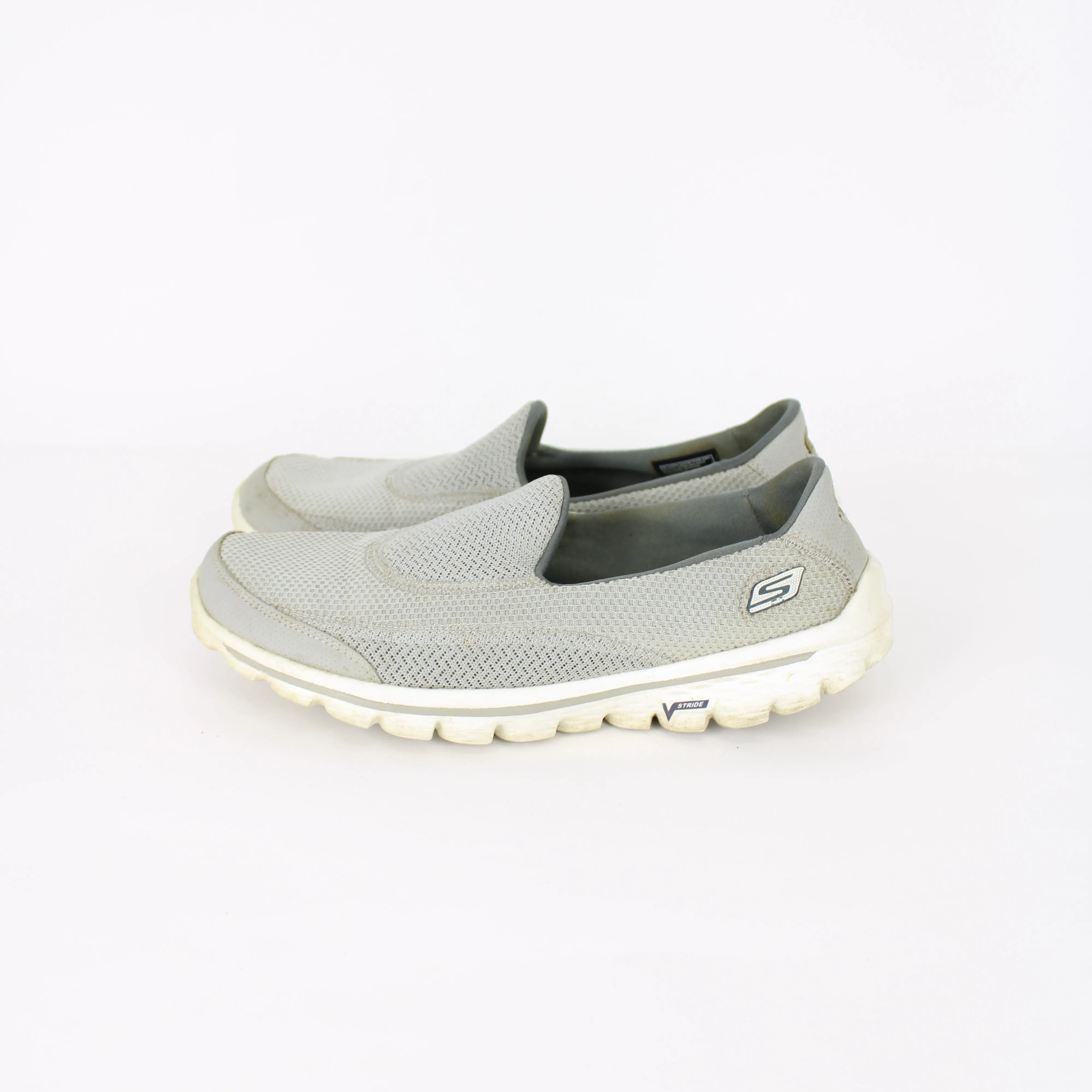 Skechers Grey Slip On Sneakers