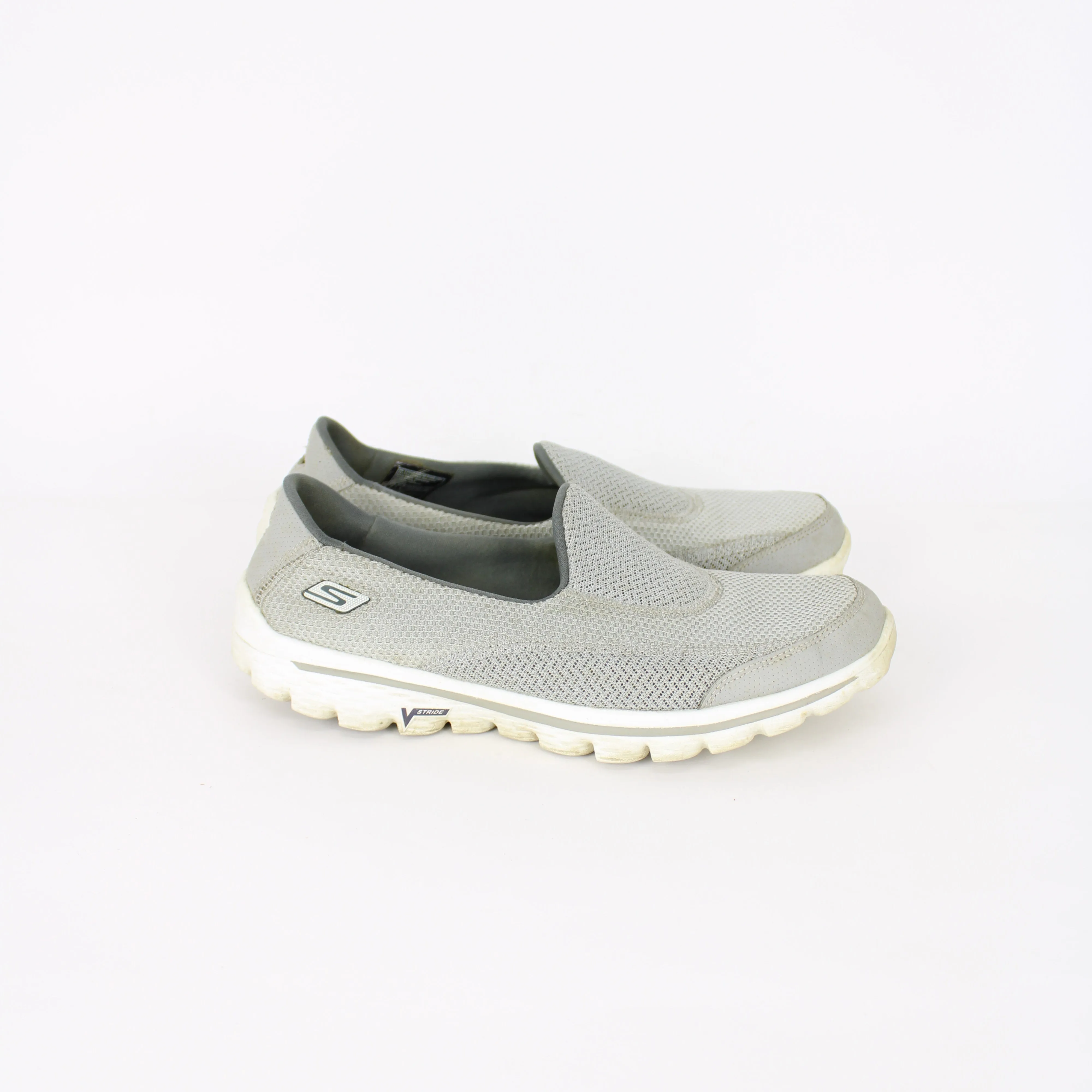 Skechers Grey Slip On Sneakers