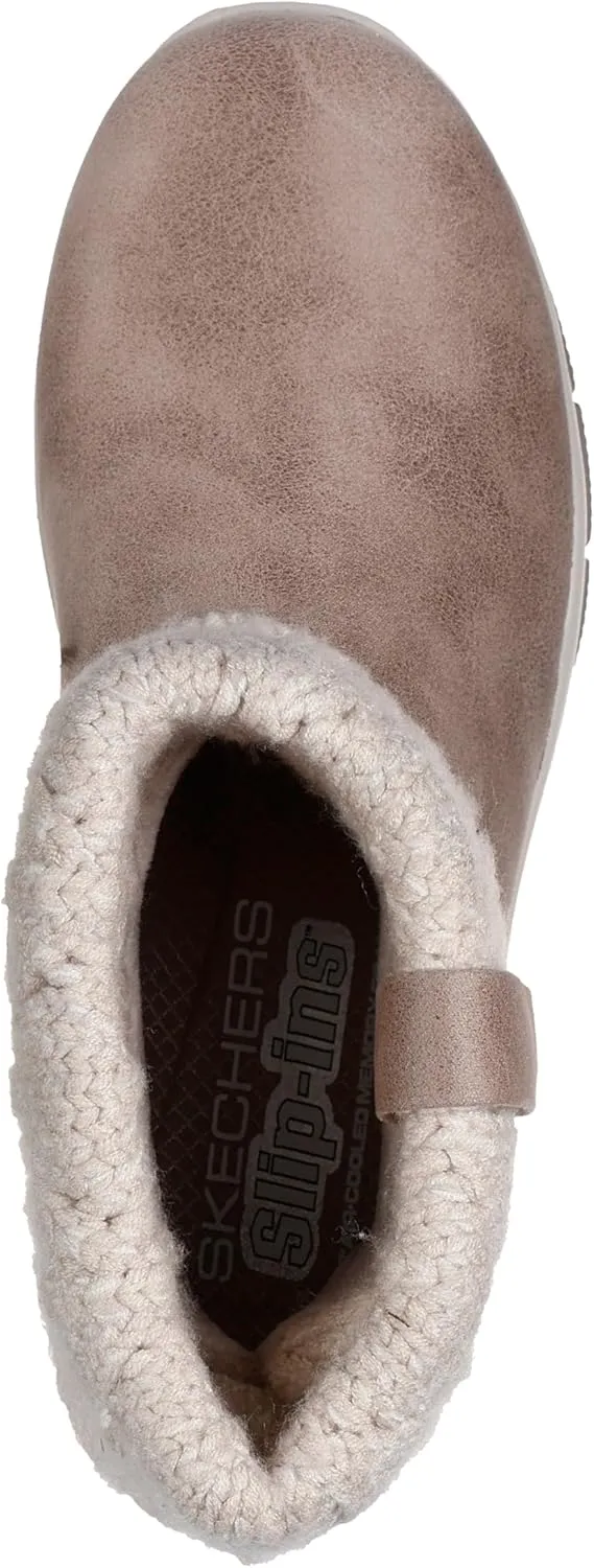Skechers Women's Easy Going-Cozy Weather 2-Hands Free Slip-ins Ankle Boot