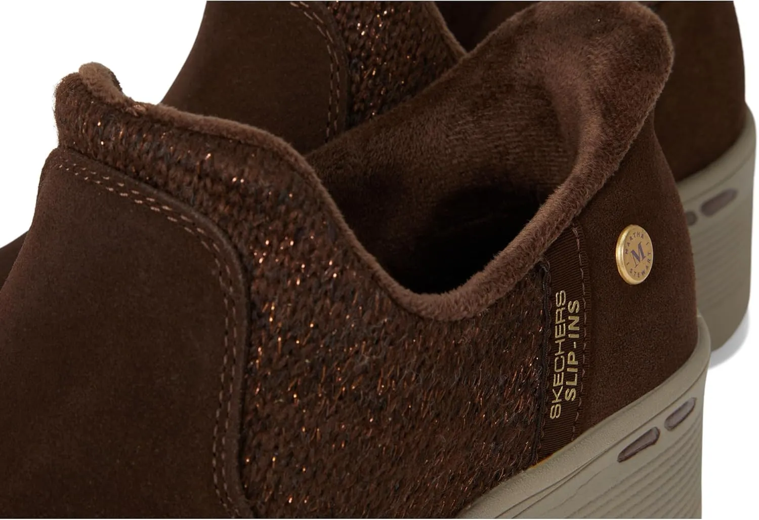 Skechers Women's Pier-lite-Lovely Autumn Martha Stewart-Hands Free Slip-ins Ankle Boot