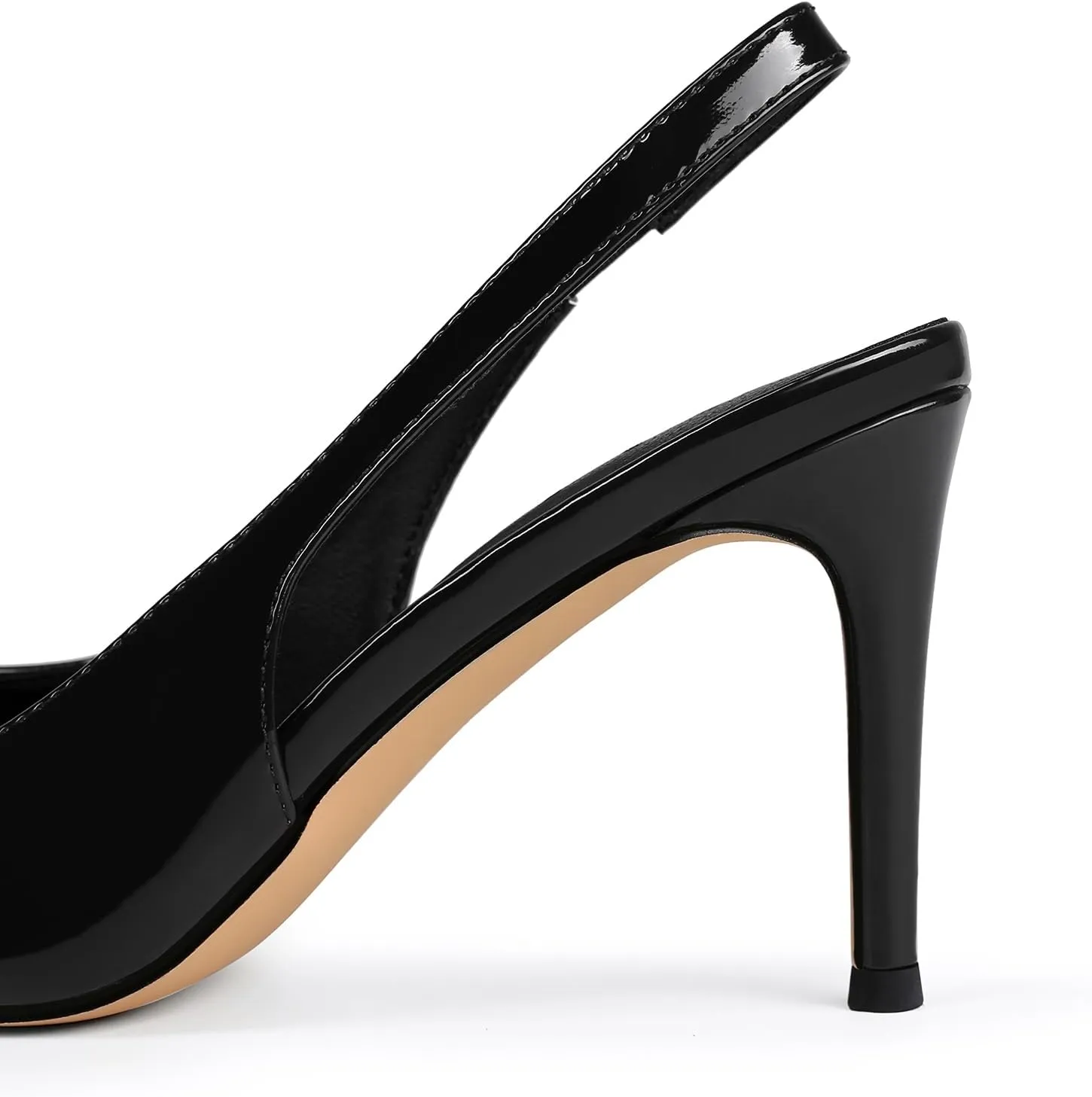 Slingback Heels for Women Pointed Closed Toe Stiletto Pumps Slip-On Dress Shoes Elegant Comfortable Women's Heels for Party Wedding