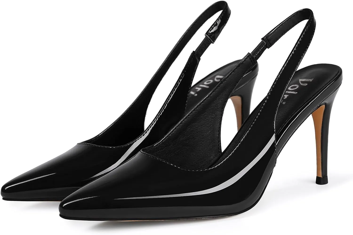 Slingback Heels for Women Pointed Closed Toe Stiletto Pumps Slip-On Dress Shoes Elegant Comfortable Women's Heels for Party Wedding