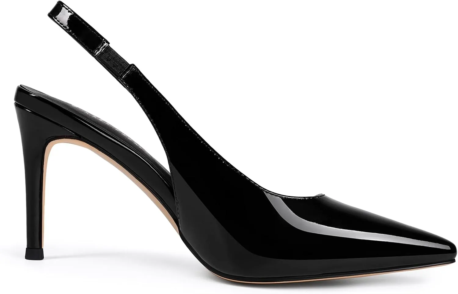 Slingback Heels for Women Pointed Closed Toe Stiletto Pumps Slip-On Dress Shoes Elegant Comfortable Women's Heels for Party Wedding