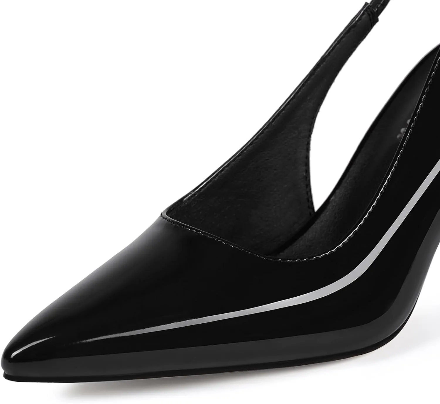 Slingback Heels for Women Pointed Closed Toe Stiletto Pumps Slip-On Dress Shoes Elegant Comfortable Women's Heels for Party Wedding