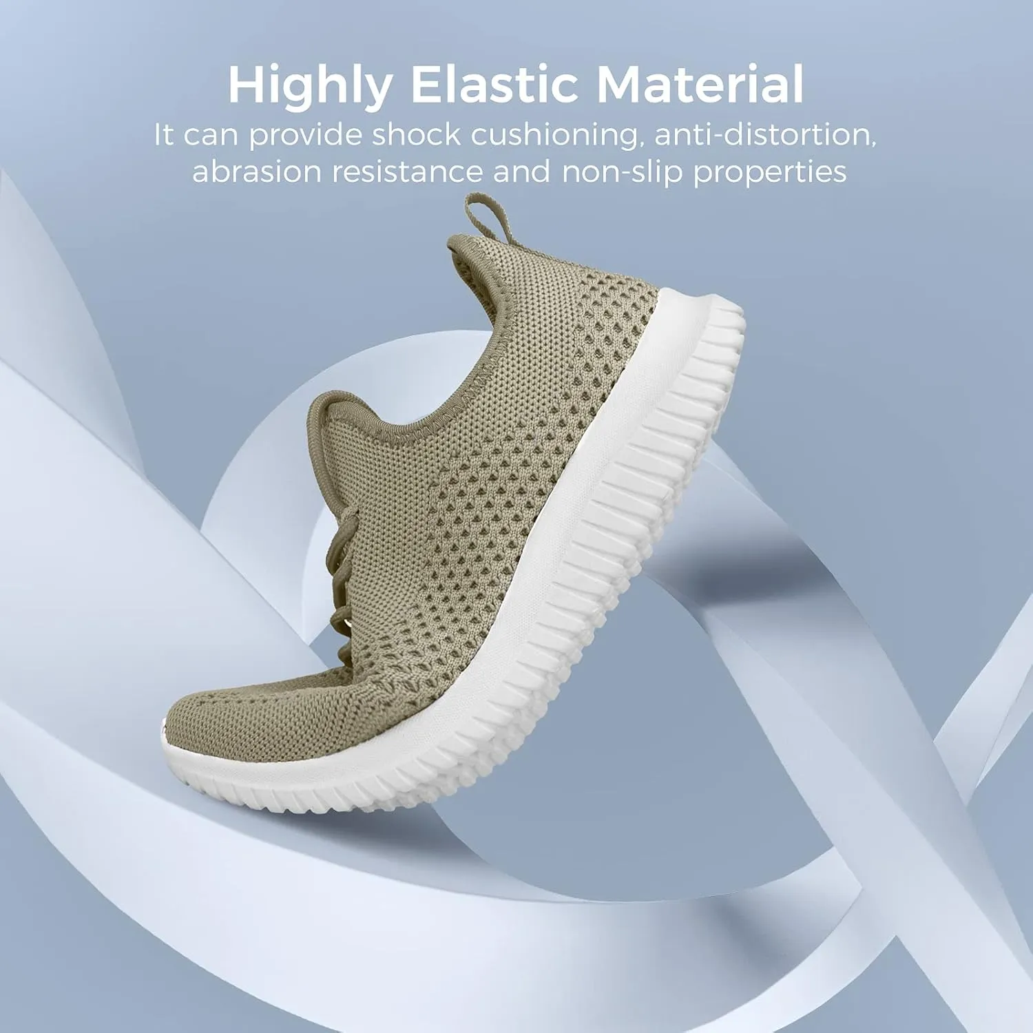 Slip On Sneakers for Women-Fashion Sneakers Walking Shoes Non Slip Lightweight Breathable Mesh Running Shoes Comfortable