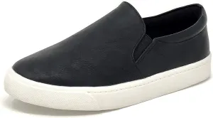 Soda Top Shoe Reign Women's Closed Toe Slip on Sneaker Loafer
