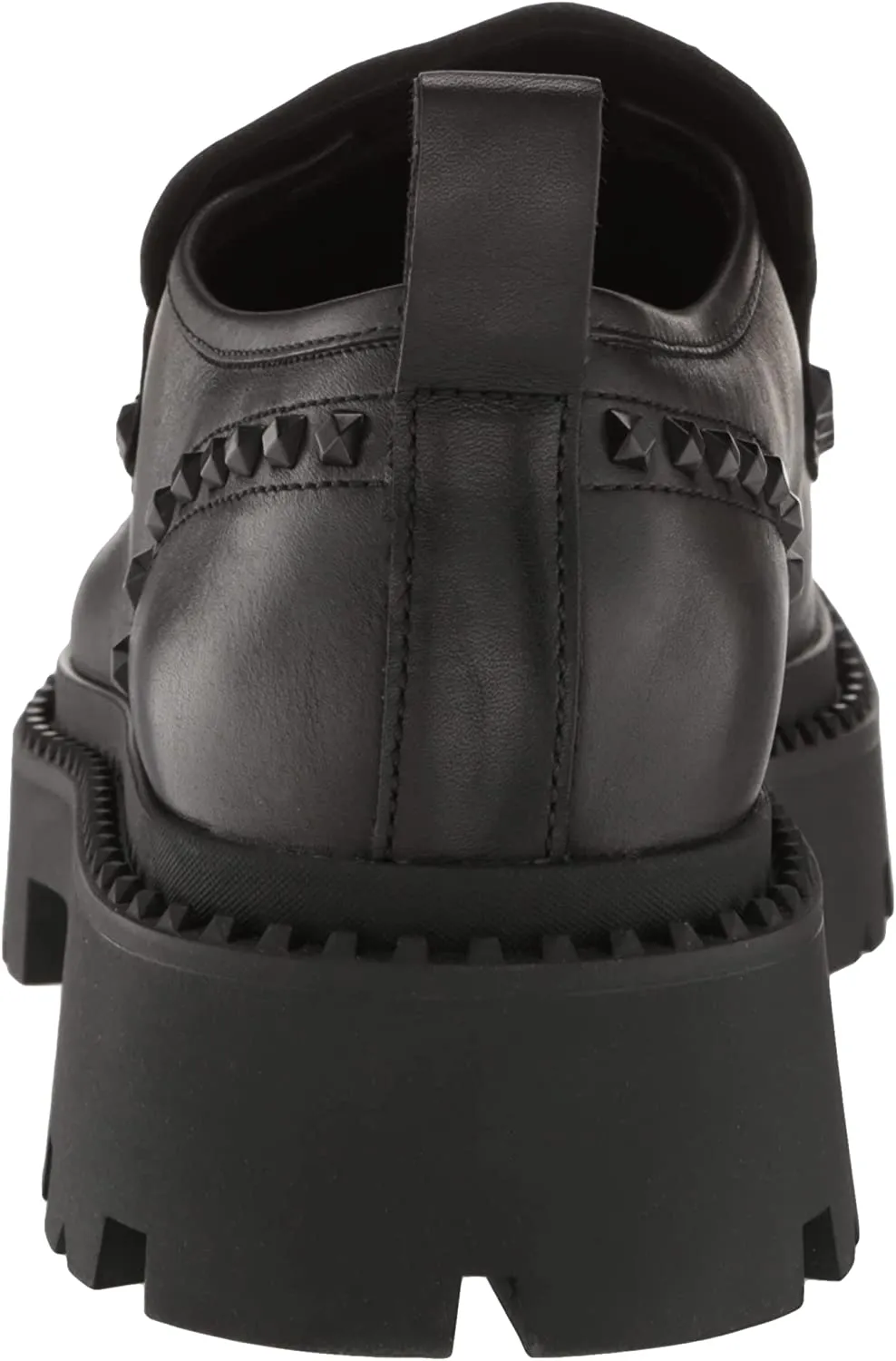 Sole Black Lug On Offer-ending soon Platform Studded Ash Loafers Pull Genius Toe Rounded Minimalistic Fashion
