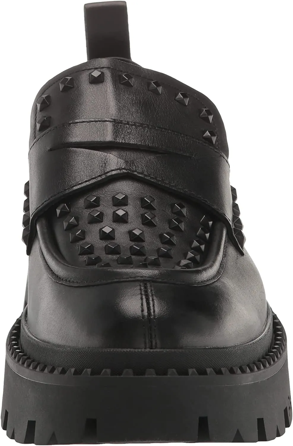 Sole Black Lug On Offer-ending soon Platform Studded Ash Loafers Pull Genius Toe Rounded Minimalistic Fashion