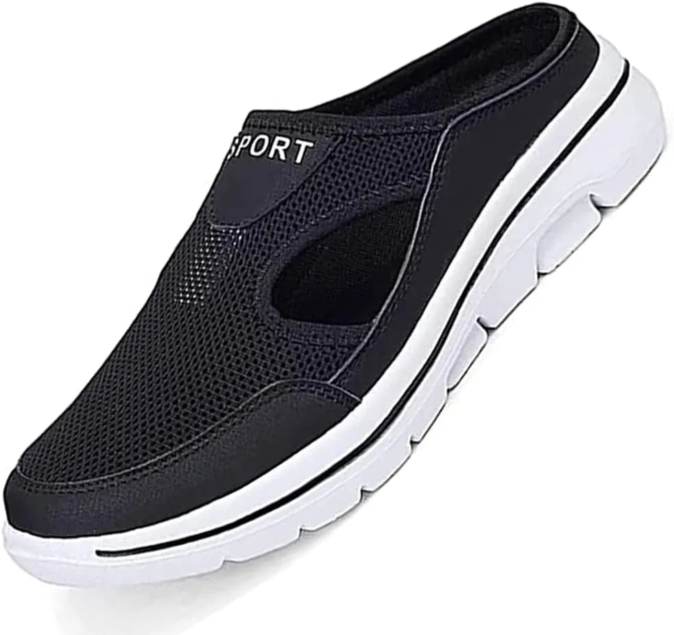 soputry Men's Comfort Breathable Support Sports Sandals, Outdoor Casual Non Slip Orthopedic Sneakers Walking Slip on Shoes