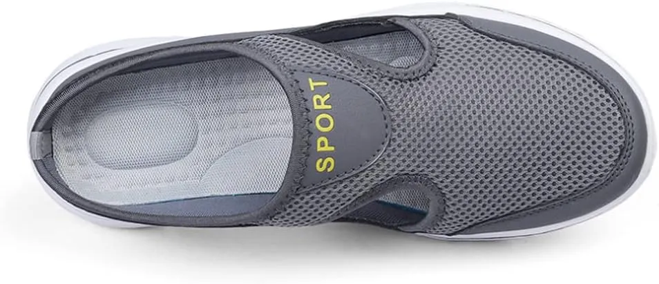 soputry Men's Comfort Breathable Support Sports Sandals, Outdoor Casual Non Slip Orthopedic Sneakers Walking Slip on Shoes