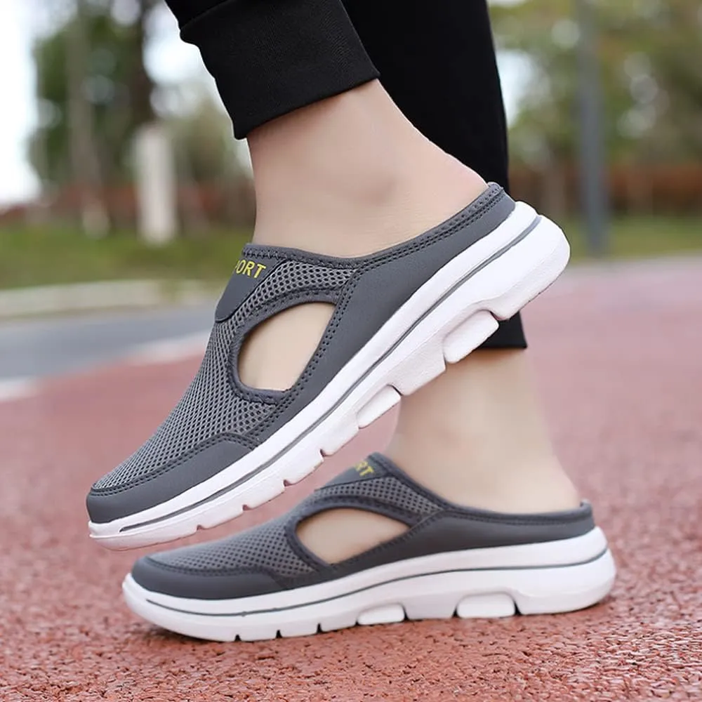 soputry Men's Comfort Breathable Support Sports Sandals, Outdoor Casual Non Slip Orthopedic Sneakers Walking Slip on Shoes