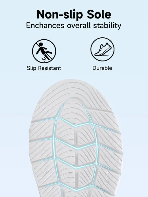 Sosenfer Mens Slip On Hands Free Walking Sneakers Slip in Breathable Athletic Running Shoes Ultra Lightweight Non Slip Tennis Shoes Workout Sneakers for Gym