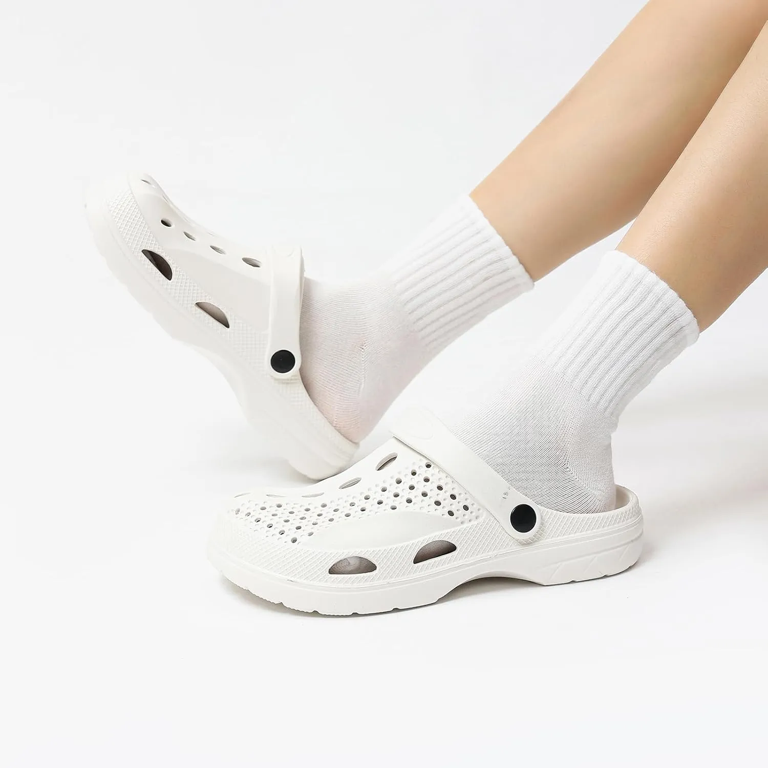 SOSOWHLTE Men's Women's Arch Support Clogs,Unisex Garden Shoes Comfortable Slip-on Outdoor Sandals Slippers for Beach Casual