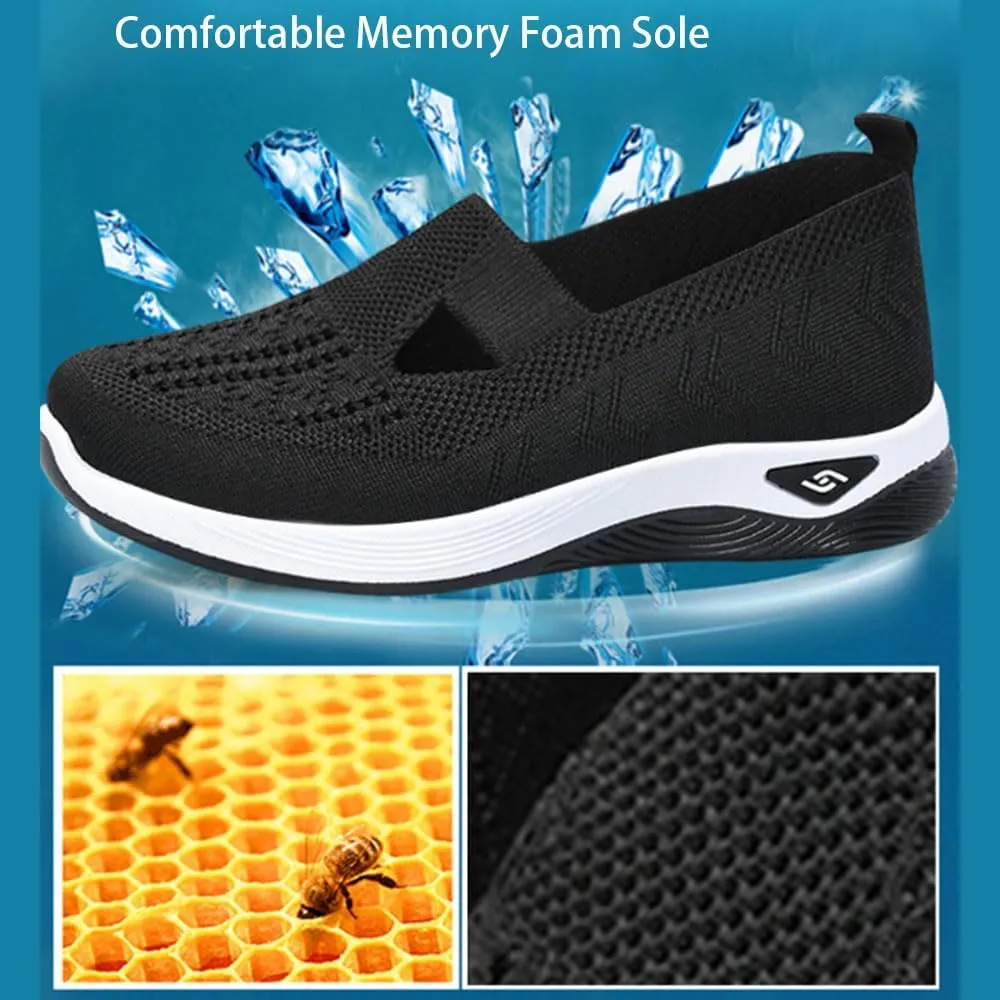 Stanceflex Shoes for Women, 2025 Orthopedic All-Day Comfort Sneakers, Wide Width Breathable Walking Comfortable Slip on