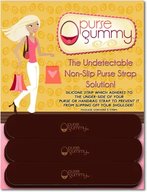 Stop Strap Slips - Non Slip Grip Strip Pad for Handbag Strap - Shoulder Bag, Tote bag, Diaper Bag Cushion Accessory - SET of 6 PIECES