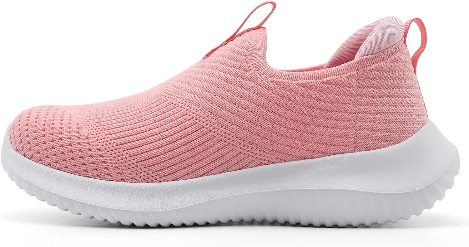 STQ Kids Shoes Girls Boys Lightweight Slip on Walking Sneakers