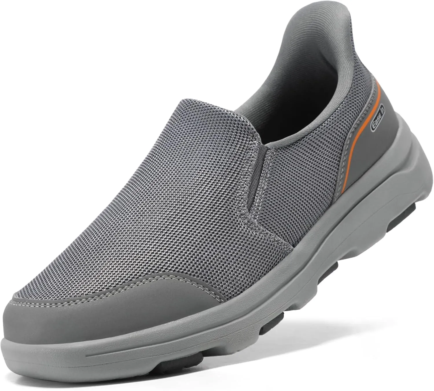 STQ Mens Orthopedic Walking Shoes Comfortable Slip on Sneakers for Plantar Fasciitis