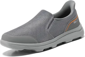 STQ Mens Orthopedic Walking Shoes Comfortable Slip on Sneakers for Plantar Fasciitis