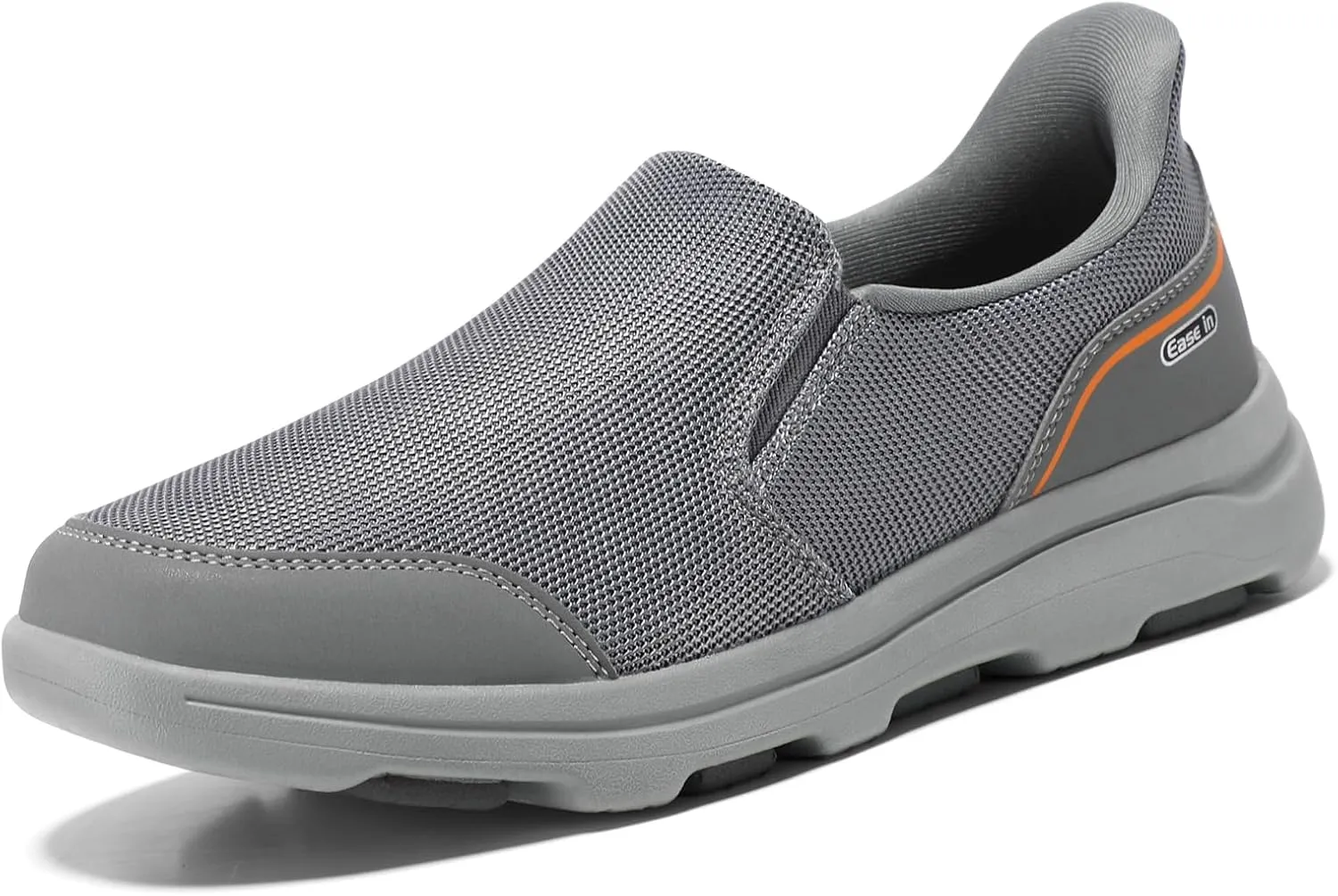 STQ Mens Orthopedic Walking Shoes Comfortable Slip on Sneakers for Plantar Fasciitis