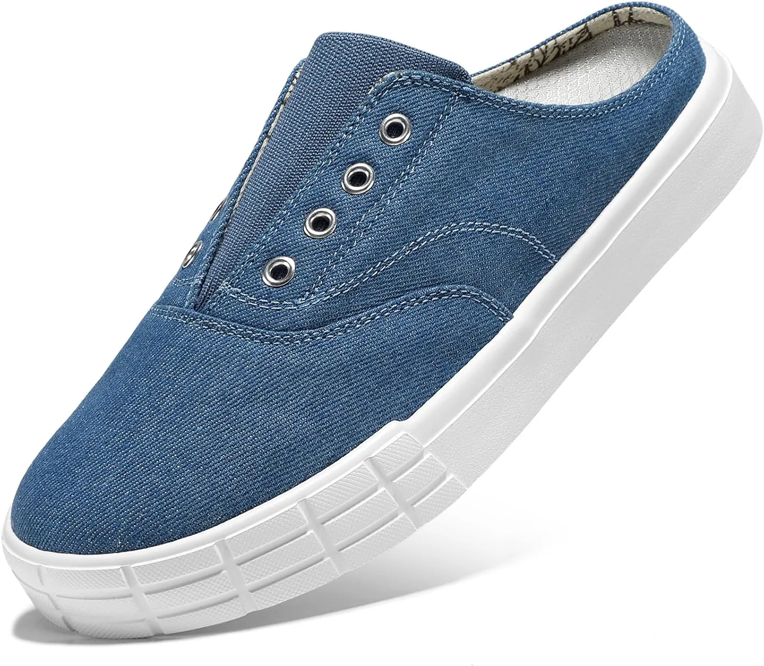 STQ Slip On Orthopedic Wide Shoes丨Lightweight Women Backless Casual Plantar Fasciitis Relief Mule Sneakers