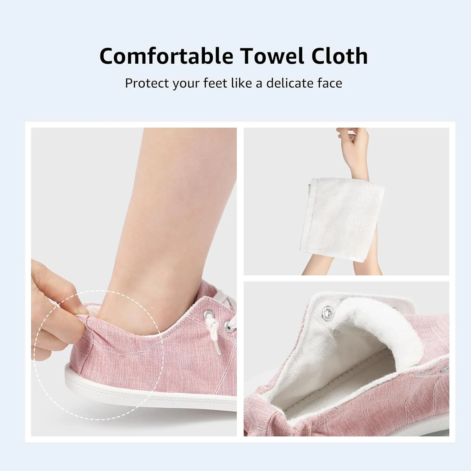 STQ Women Slip On Sneakers, Comfortable Casual Canvas Shoes