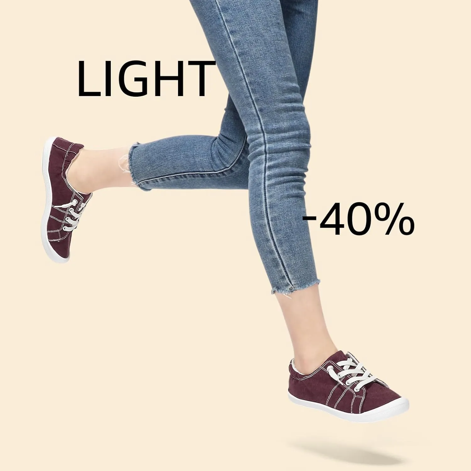 STQ Women Slip On Sneakers, Comfortable Casual Canvas Shoes