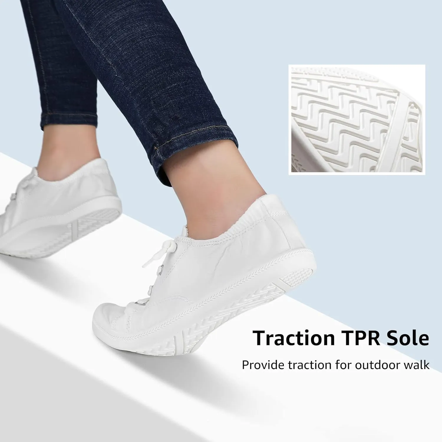 STQ Women Slip On Sneakers, Comfortable Casual Canvas Shoes