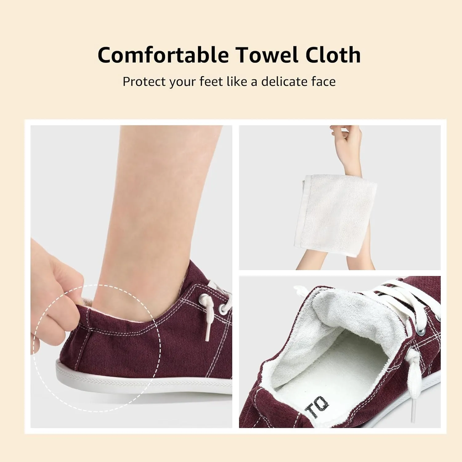 STQ Women Slip On Sneakers, Comfortable Casual Canvas Shoes