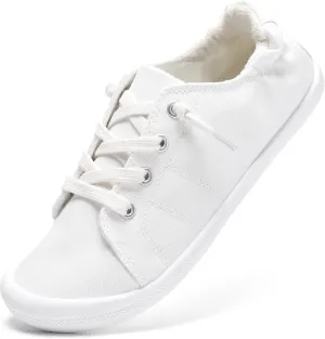 STQ Women Slip On Sneakers, Comfortable Casual Canvas Shoes