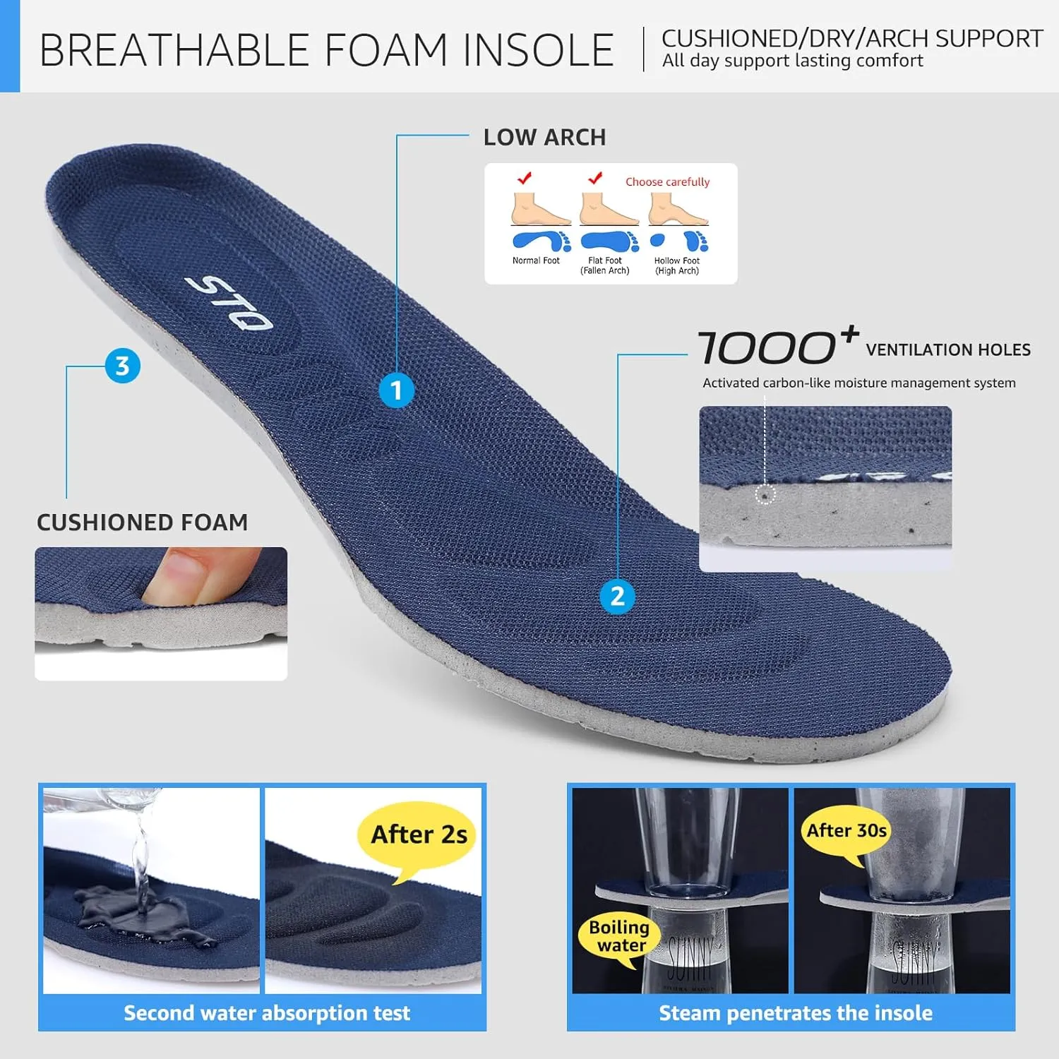 STQ Women's Slip On Walking Shoes Active Cushion Comfortable Tennis Breathable Non Slip Athletic Gym Workout Cross Training Sneakers