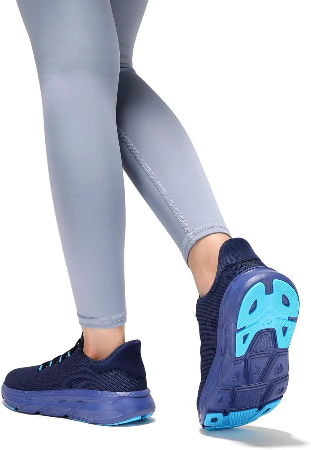 STQ Women's Slip On Walking Shoes Active Cushion Comfortable Tennis Breathable Non Slip Athletic Gym Workout Cross Training Sneakers