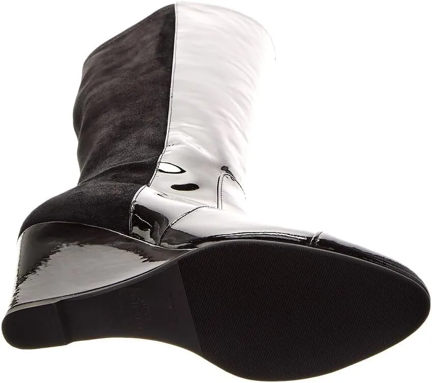 Stuart Weitzman Milla City Wedge Patent & Suede Knee-High Boot