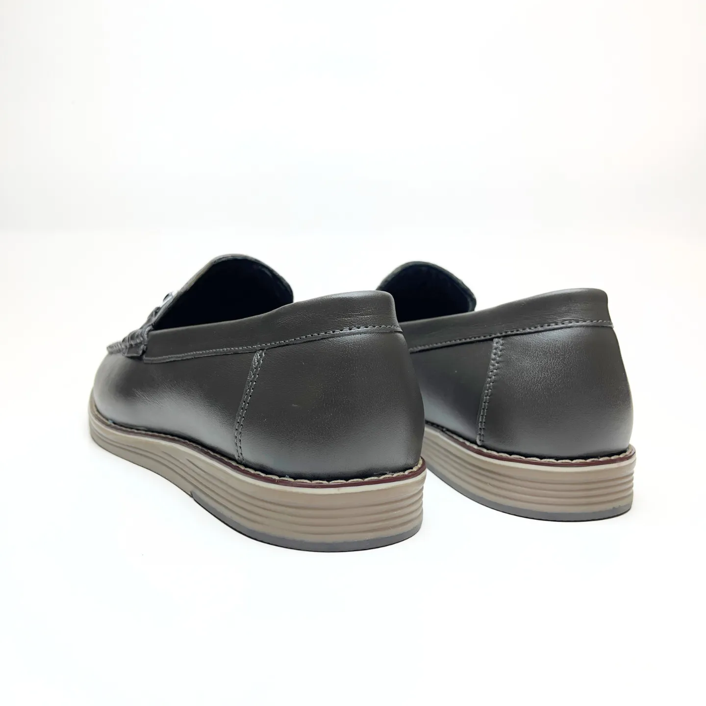 Stylish Olive Green Leather Loafers for Men - Premium Comfort & Elegance
