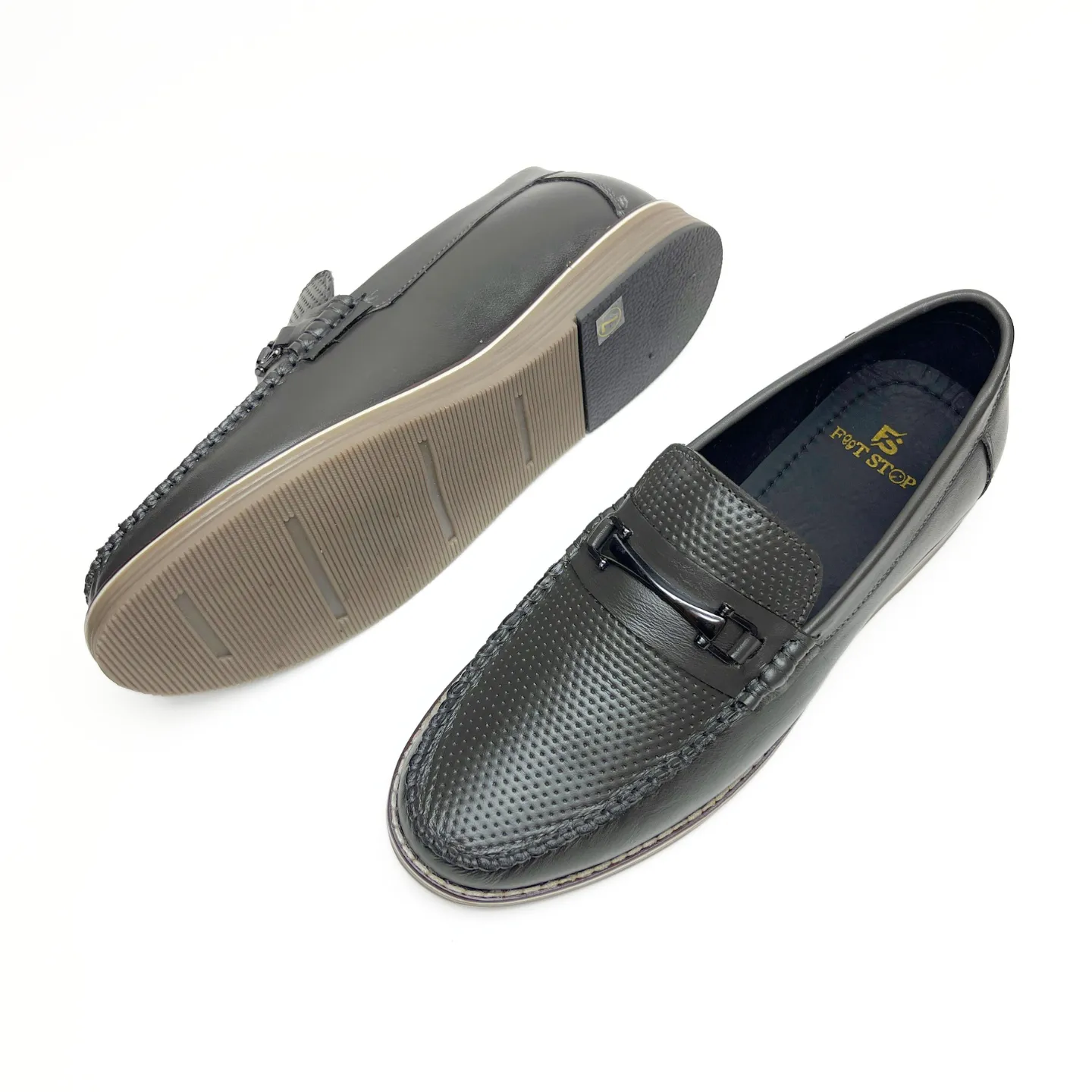 Stylish Olive Green Leather Loafers for Men - Premium Comfort & Elegance