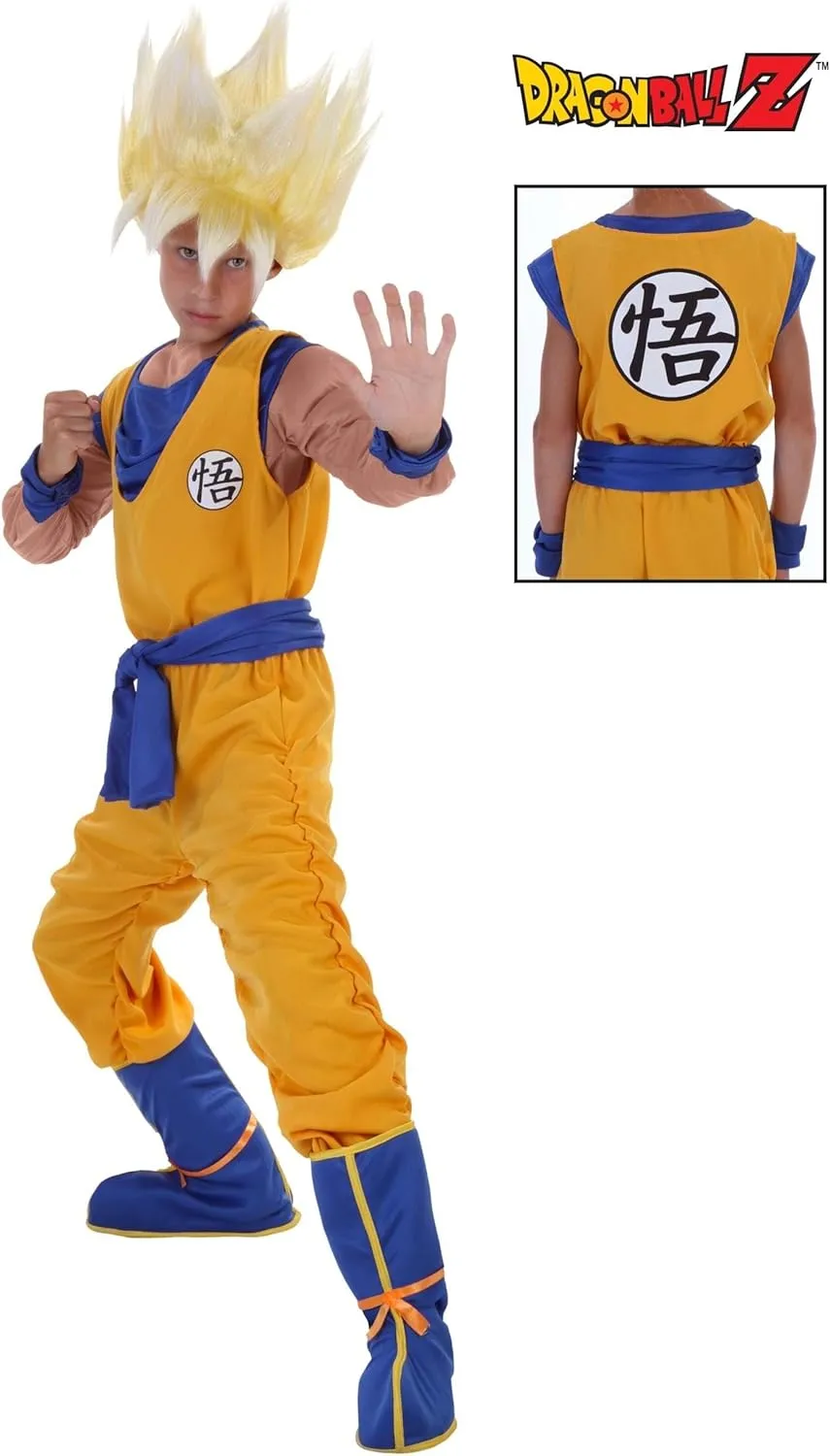 Super Saiyan Goku Outfit for Boys | Kids Dragon Ball Z Halloween Costume | Anime Series Character Cosplay
