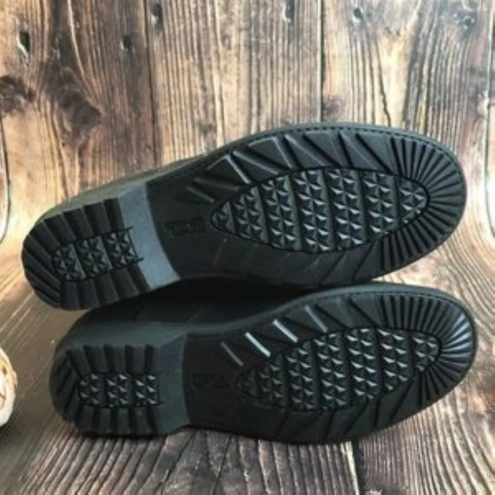 Teva Black Leather Boots 6