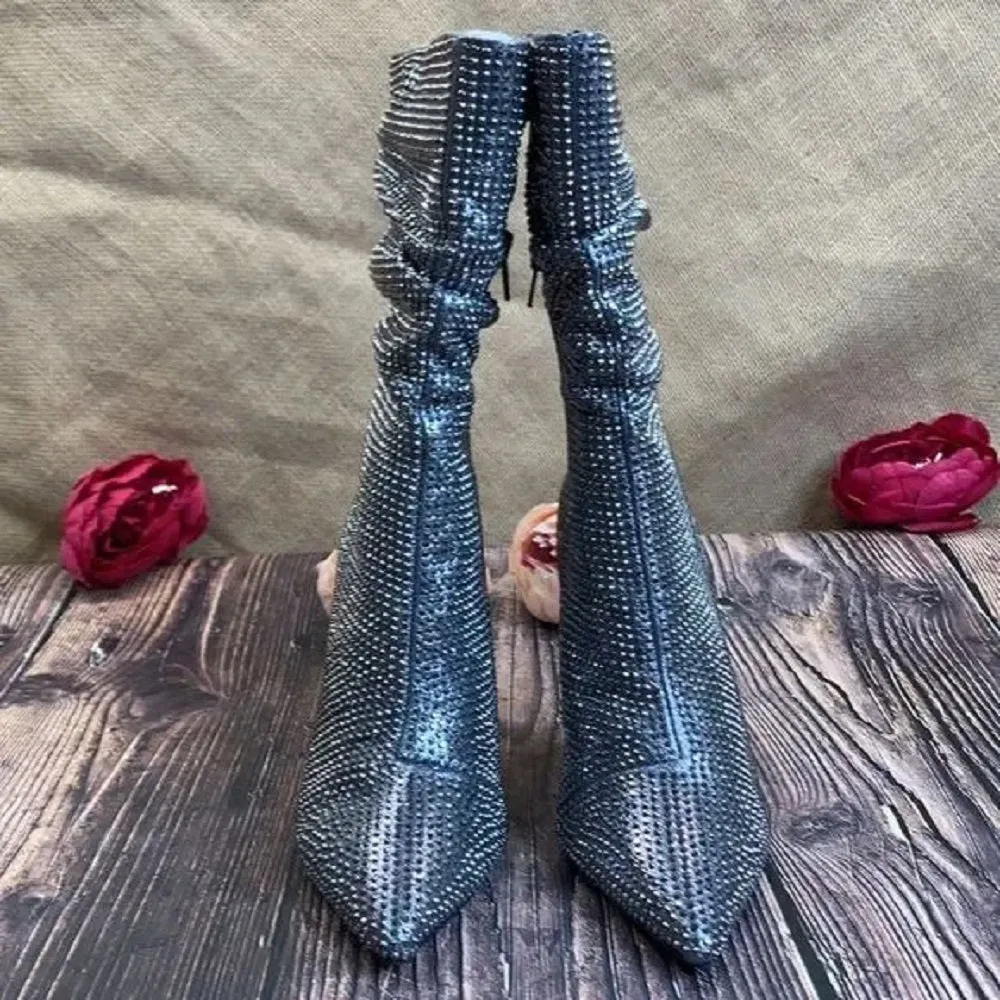 Thalia Sodi  Raquell Booties Pewter 6M
