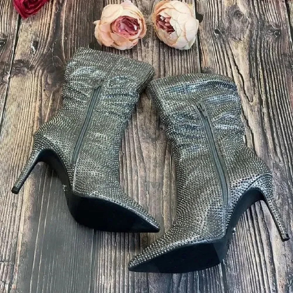 Thalia Sodi  Raquell Booties Pewter 6M