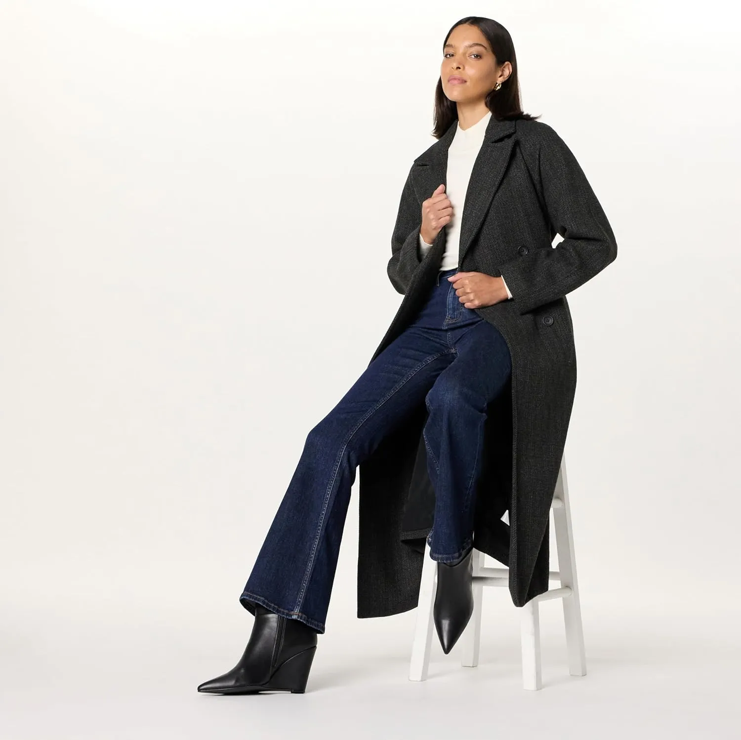 The Drop Women's Gina Wedge Midshaft Boot Classic
