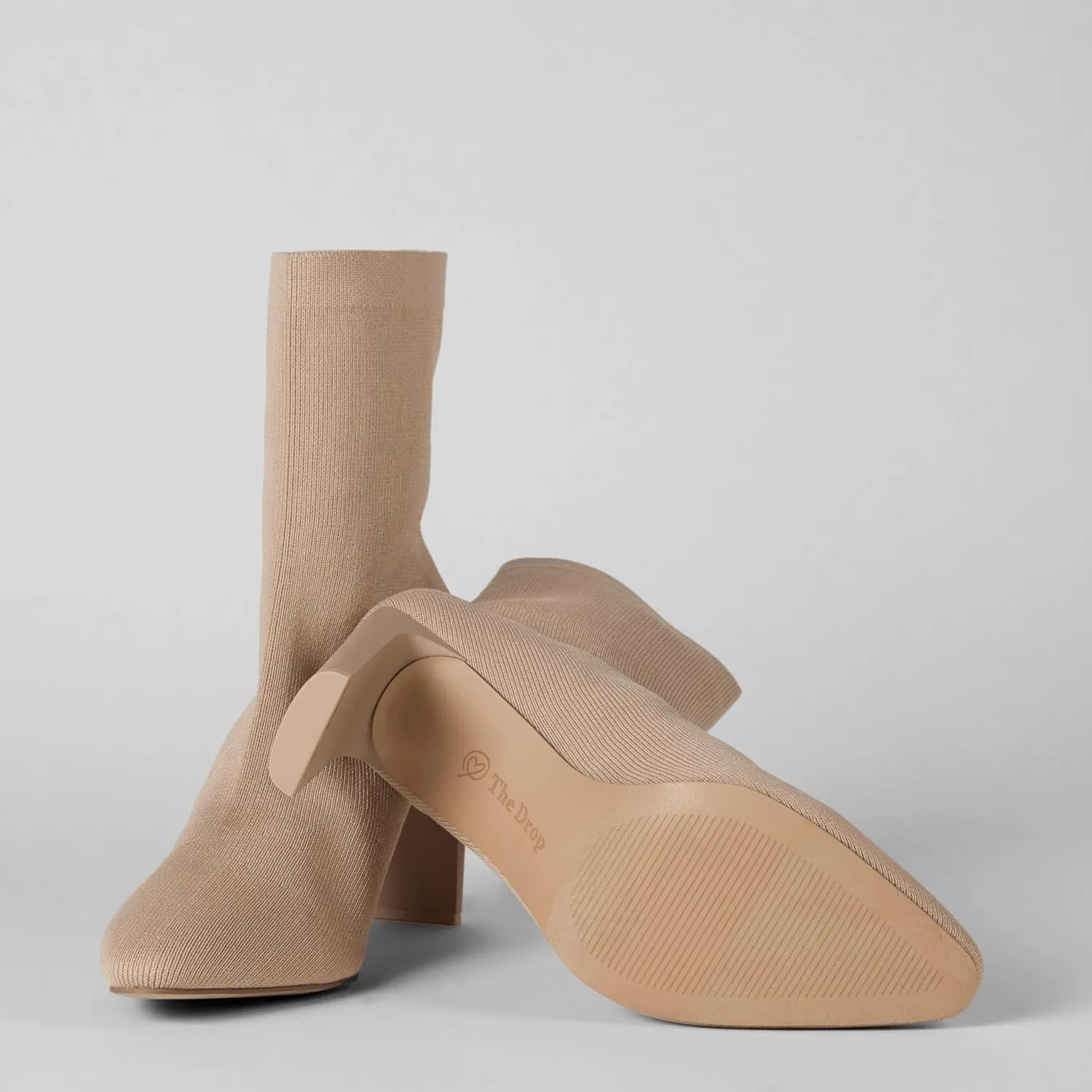 The Drop Women's Jane High Heel Pull-on Sock Boot