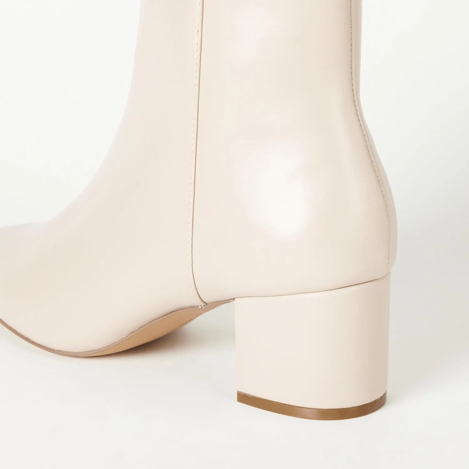 The Drop Women's Jessi Side-Zip Block Heel Ankle Boot