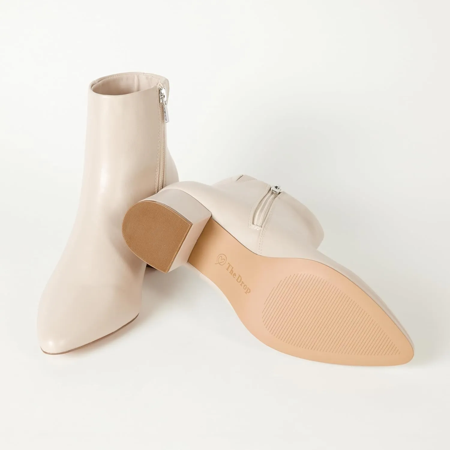 The Drop Women's Jessi Side-Zip Block Heel Ankle Boot