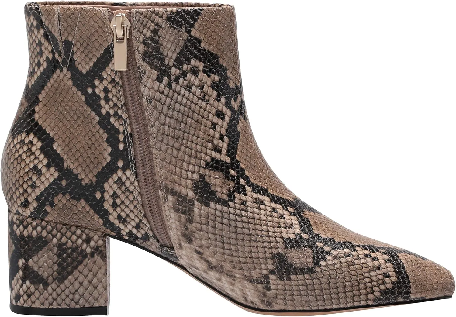 The Drop Women's Jessi Side-Zip Block Heel Ankle Boot