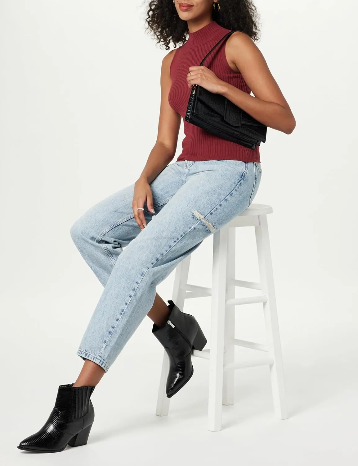 The Drop Women's Sia Pointed-Toe Western Ankle Boot