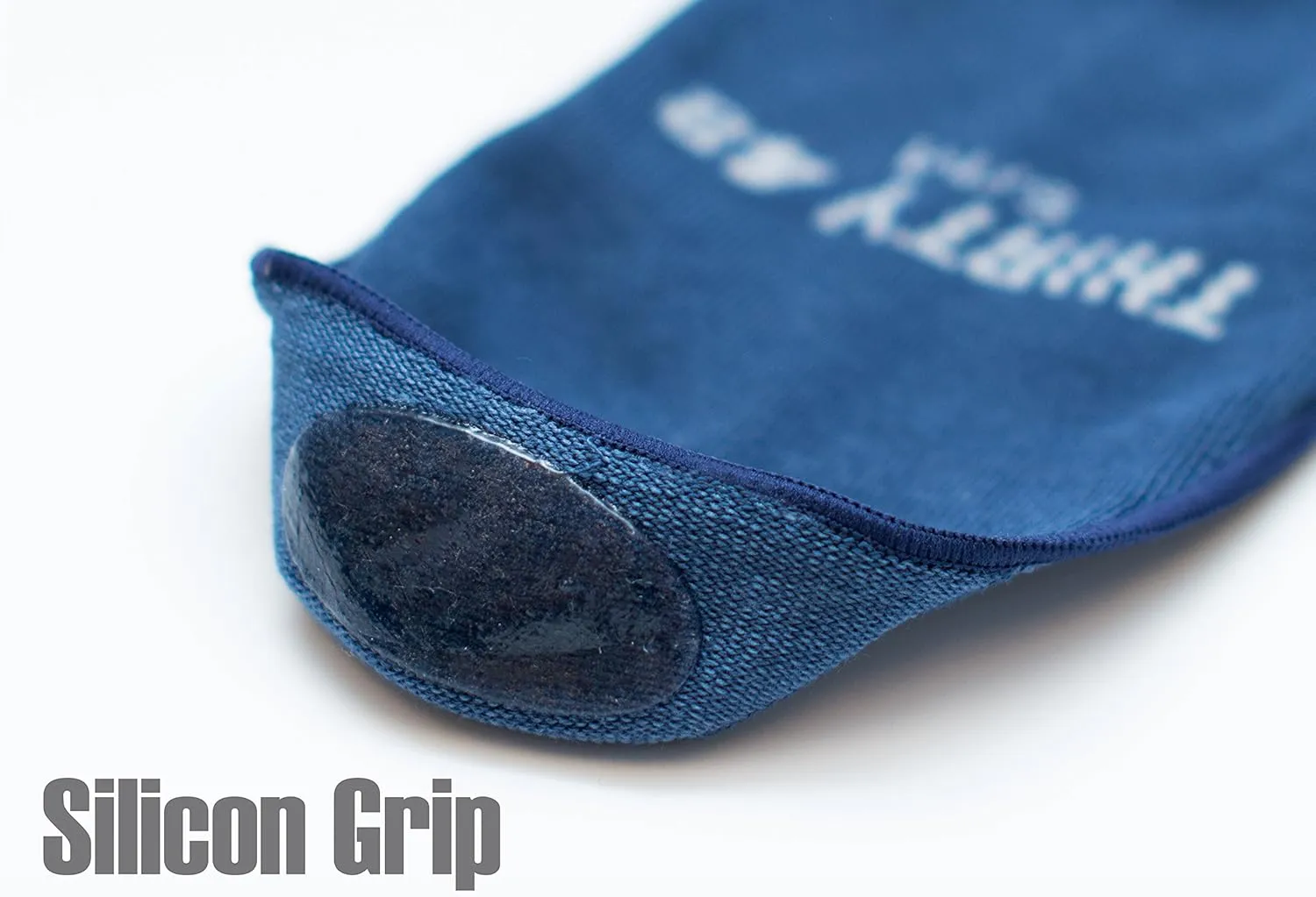 Thirty48 Men's No Show Socks Non-Slip Silicon Grip Moisture Wicking Low Cut Invisible Casual Socks