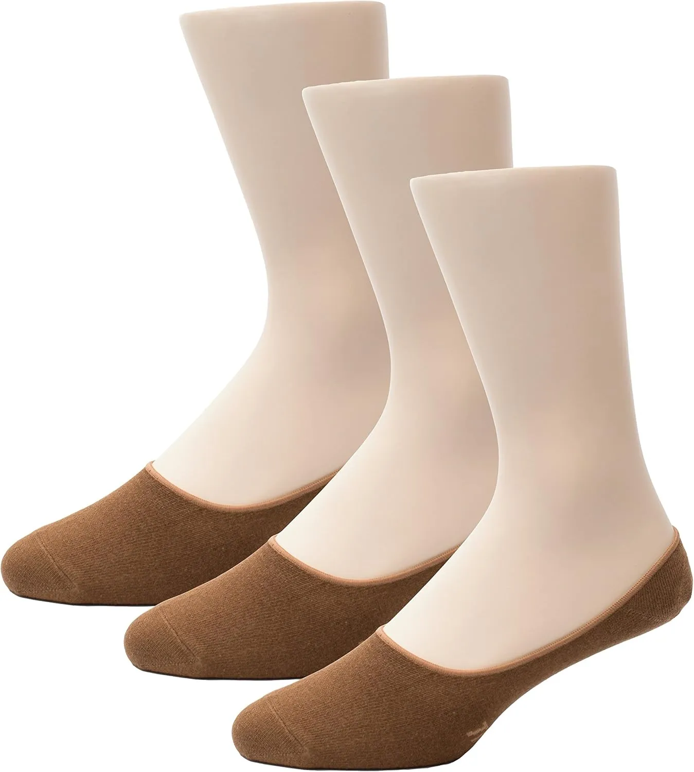 Thirty48 Men's No Show Socks Non-Slip Silicon Grip Moisture Wicking Low Cut Invisible Casual Socks