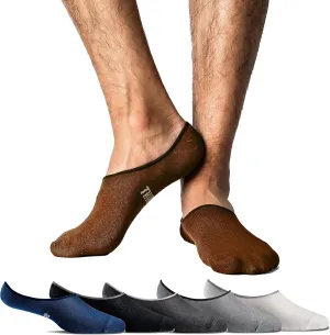 Thirty48 Men's No Show Socks Non-Slip Silicon Grip Moisture Wicking Low Cut Invisible Casual Socks