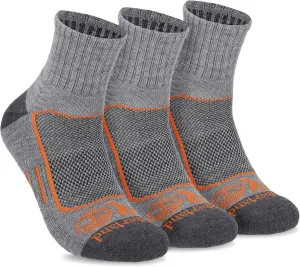 Timberland PRO Moisture Wicking Technology Mens Socks, Arch Support, Cushioned Footbed, Mesh Venting