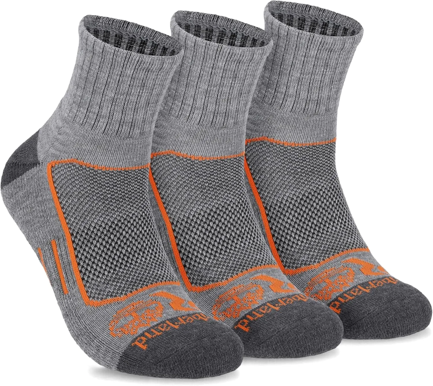 Timberland PRO Moisture Wicking Technology Mens Socks, Arch Support, Cushioned Footbed, Mesh Venting